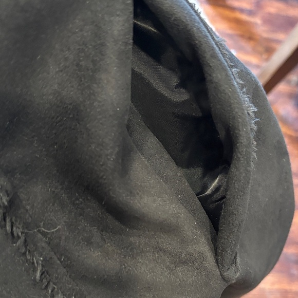 Larry Levine Elegant Black Teddy Coat - Picture 10 of 11